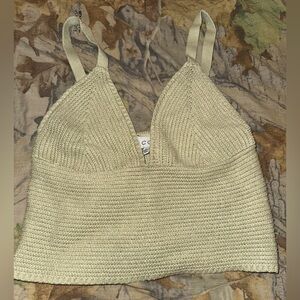 Women’s ACOA Green Knit Crop Top